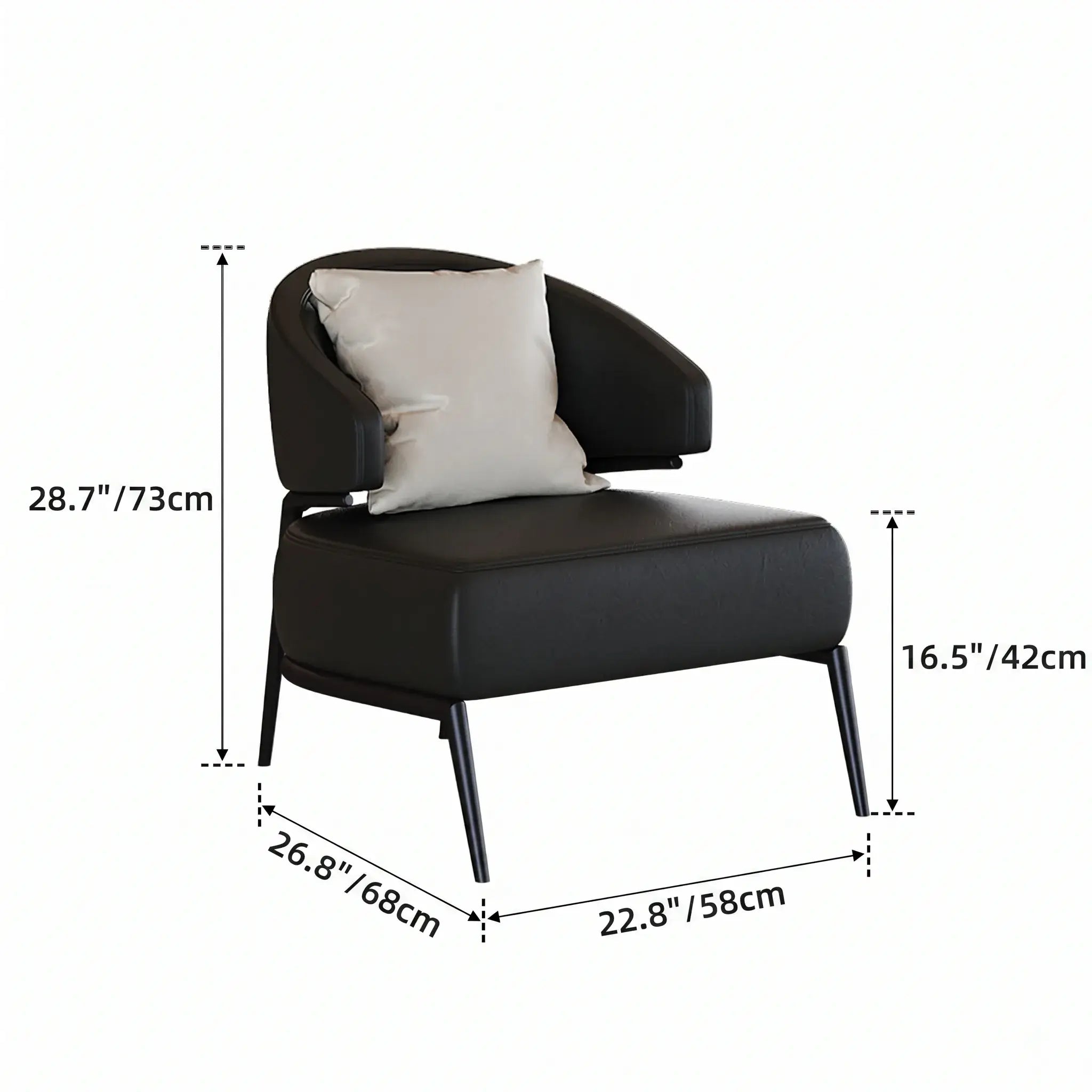 Black-Gold Metal Base with Nappa Leather & Sintered Stone Table Set