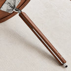 Black Walnut Dining Table with Hand-Matched Inlay and Oval Form