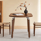 Black Walnut Dining Table with Hand-Matched Inlay and Oval Form