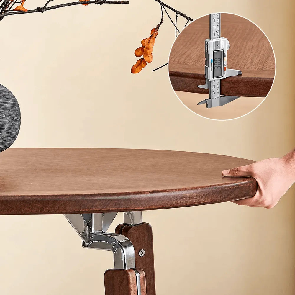 Black Walnut Dining Table with Hand-Matched Inlay and Oval Form