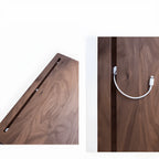 Black Walnut Lift Top Coffee Table, Z-Frame Adjustable Side Table