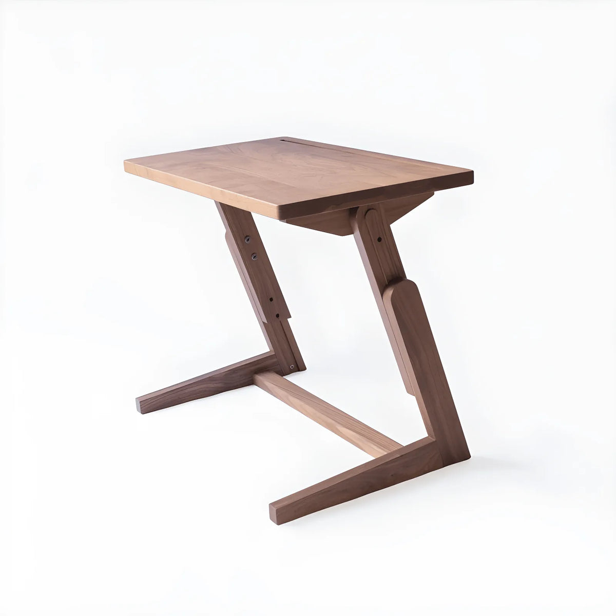 Black Walnut Lift Top Coffee Table, Z-Frame Adjustable Side Table