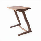 Black Walnut Lift Top Coffee Table, Z-Frame Adjustable Side Table