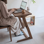Black Walnut Lift Top Coffee Table, Z-Frame Adjustable Side Table Main Product Image