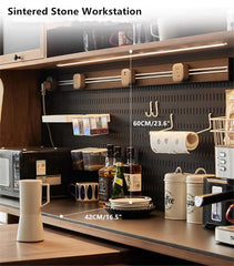 Black Walnut Sideboard With Rotating Desk Feature