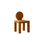 Blue matte velvet poker chair with creative artistic shape for leisure seating