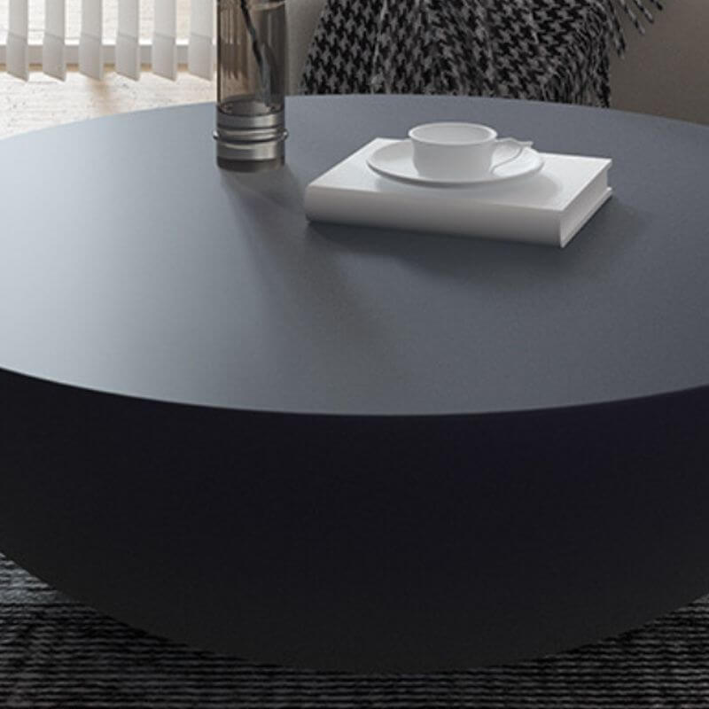 Bowl-Shaped Concrete Coffee Table with Rounded Silhouette and Minimalist Modern Design