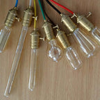 Brass Industrial Pendant Light with Adjustable Black Fabric Cable