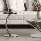 Bulgari Marble & Stainless Steel Sculptural Coffee Table Set