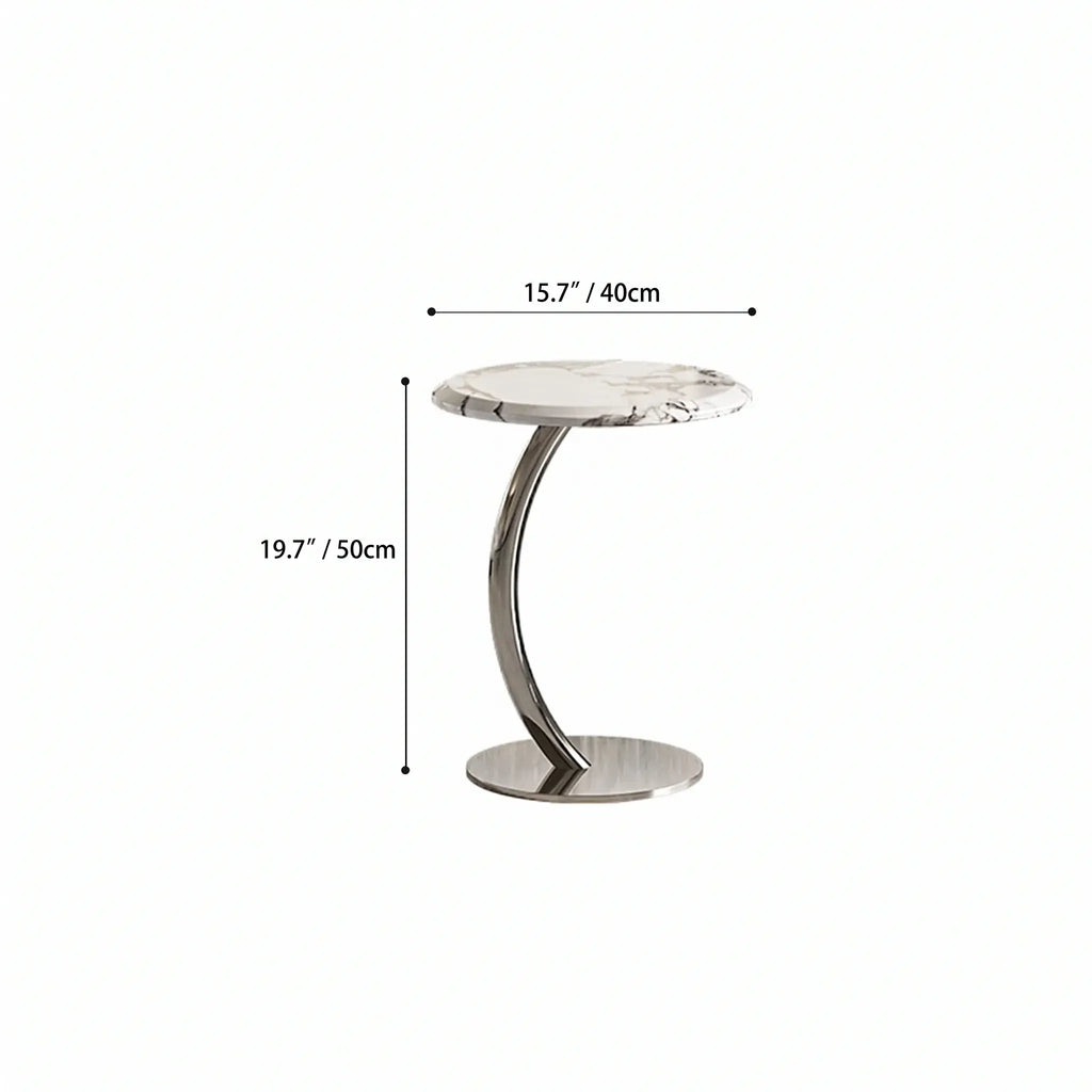 Bulgari Marble & Stainless Steel Sculptural Coffee Table Set