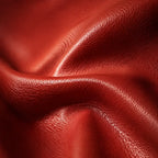 Burgundy Leather Lounge Chair with Sculpted Wing Back and Swivel Base