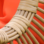 Metal stand porch swing with tropical unfinished color, pads, and chain for two swings