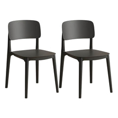 Scandinavian Style Stackable Plastic & Acrylic Side Chair for Kitchen & Dining Dining Chairs