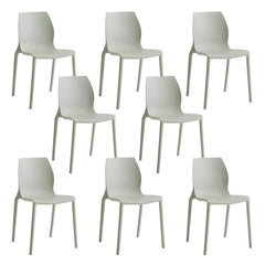 Modern Scandinavian Style Stackable Plastic & Acrylic Chair for Kitchen & Dining Dining Chairs