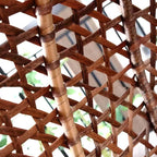 Oxidation resistant tropical magenta and grey basket alloy framed porch swing with stand and cushions