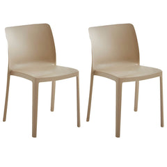 Scandinavian Plastic & Acrylic Kitchen & Dining Chair with Low Back Dining Chairs