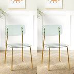 Transparent acrylic dining chair with modern design, perfect for living room and kitchen seating
