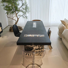 Horizon Gourment Dining Table with Marble Legs