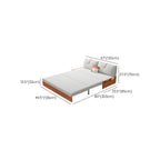 Orange polyester blend sleeper sofa with steel frame and casters, modern futon for versatile seating