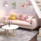 31.5-inch polyester blend tuxedo arm sofa with loose back, perfect for living room seating