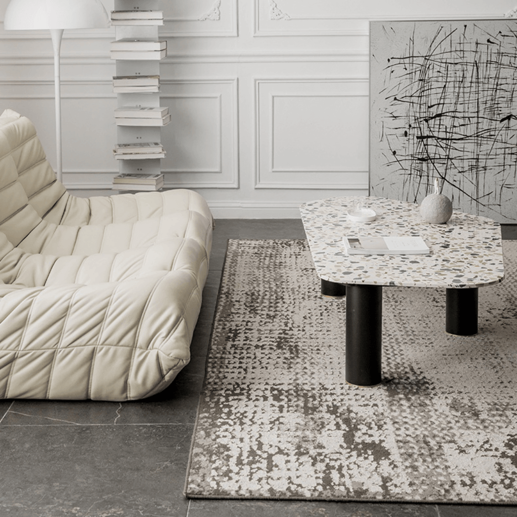 Terrazzo coffee table with contemporary design, perfect for small homes and chic office spaces