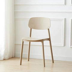 1 Piece Scandinavian Plastic & Acrylic Open Back Kitchen & Dining Side Chair Dining Chairs