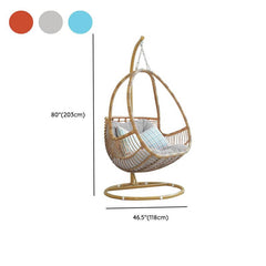 Tropical Unfinished Color Metal Stand Porch Swing with Stand, Pads & Chain for 2 Porch Swings