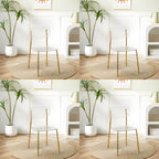 Transparent acrylic dining chair with modern design, perfect for living room and kitchen seating