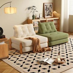 Floor Folding Modular Sofa Bed - Convertible & Comfortable for Sitting or Sleeping