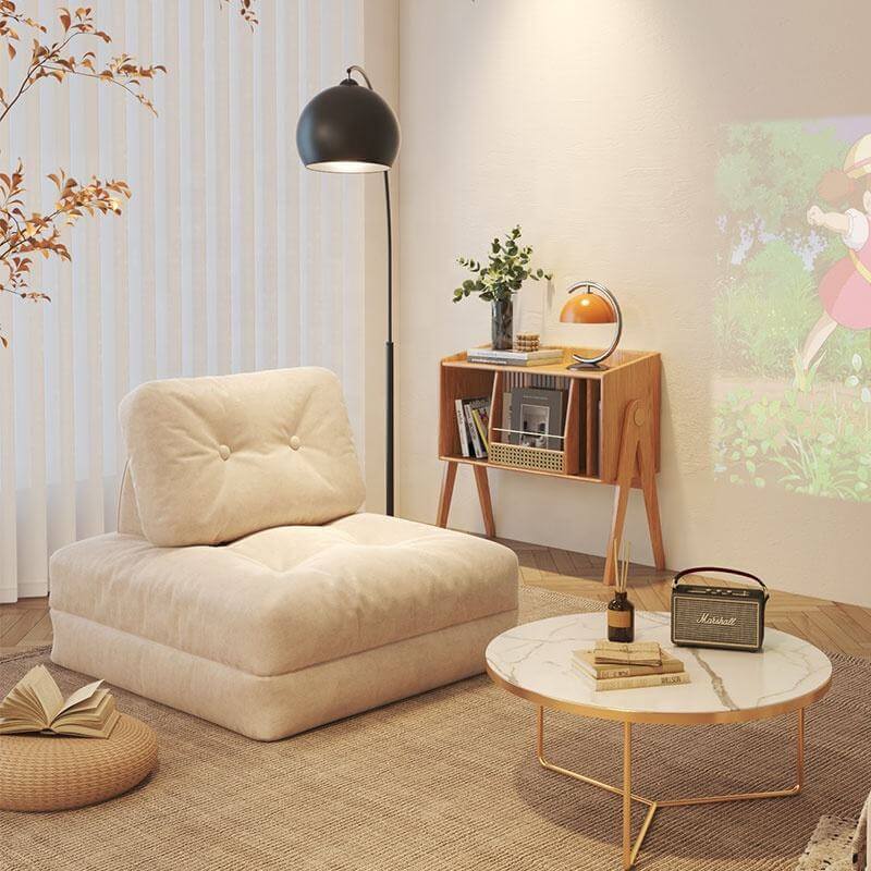 Convertible modular floor couch for living room, perfect for flexible seating and lounging