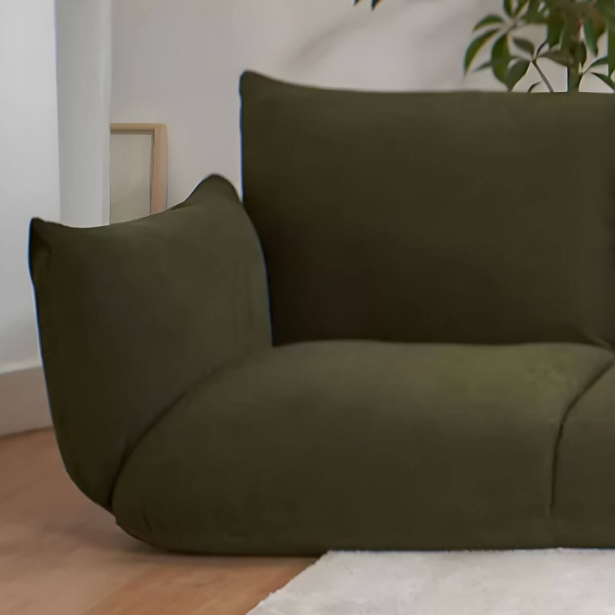 Modern polyester fiber sofa with foam seat and removable slipcover for stylish comfort