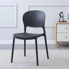 Scandinavian Style Plastic & Acrylic Stackable Kitchen & Dining Side Chair Dining Chairs