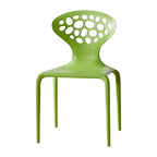 Nordic acrylic dining chair with armrest and backrest, featuring transparent acrylic legs