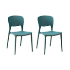Stackable Scandinavian style plastic and acrylic side chair for dining room