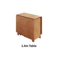 Versatile Solid Wood Folding Dining Set with Chairs