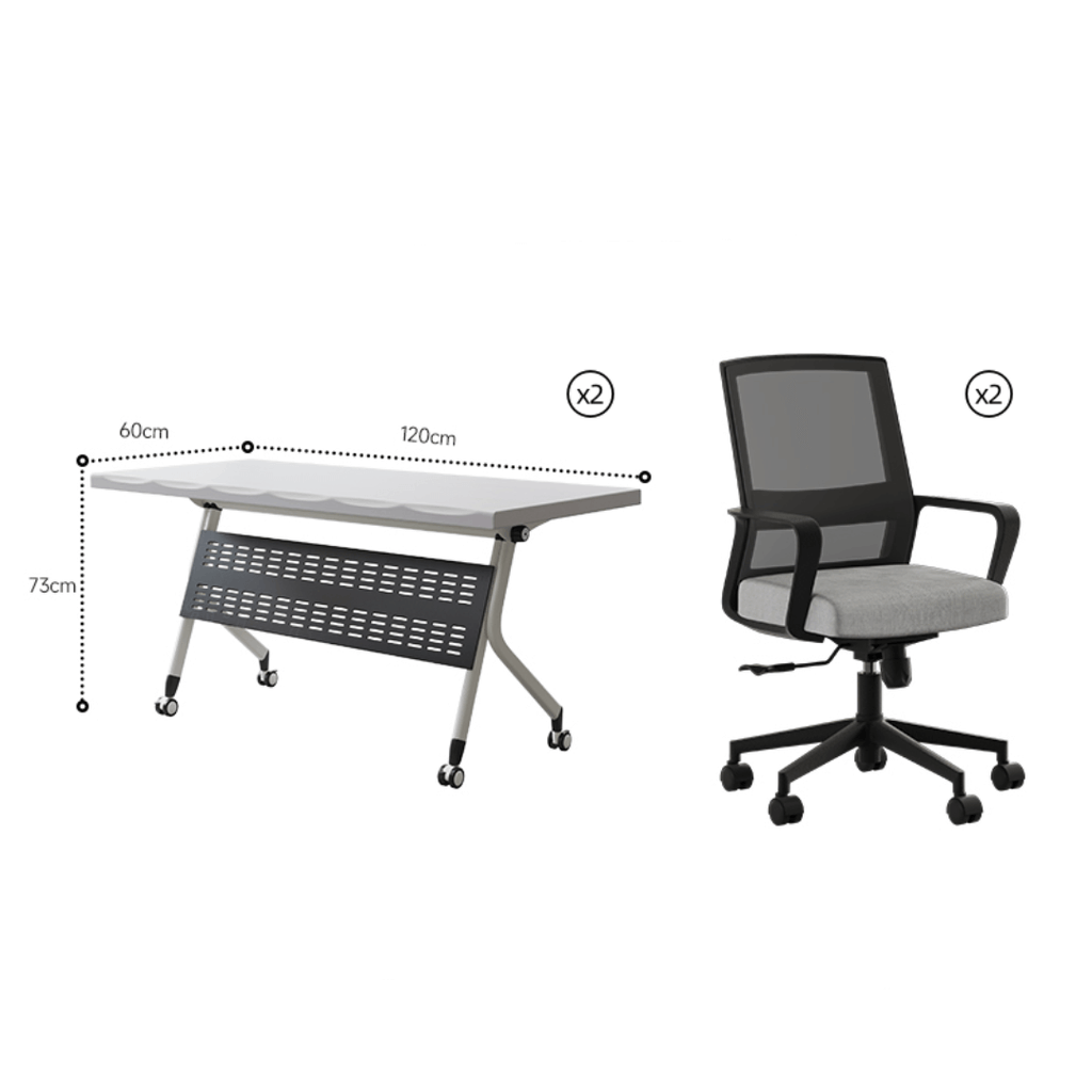 Foldable meeting table that is durable, lightweight, and easy to store