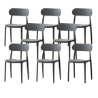 Modern Scandinavian dining chair made of plastic and acrylic, perfect for kitchen and dining areas