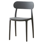 Modern Scandinavian dining chair made of plastic and acrylic, perfect for kitchen and dining areas