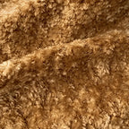 Caramel Textured Modular Sofa with Low Lounge Silhouette