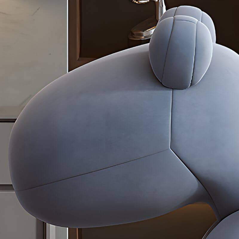 Caramel Upholstered Animal-Themed Chair for Kids Playroom