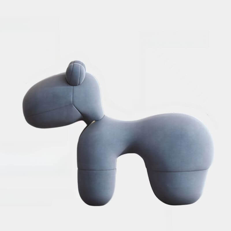 Caramel Upholstered Animal-Themed Chair for Kids Playroom