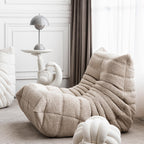 Caterpillar Themed Kids Sofa - Soft Sherpa Upholstery