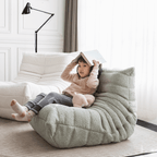 Caterpillar Themed Kids Sofa - Soft Sherpa Upholstery