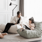 Caterpillar Themed Kids Sofa - Soft Sherpa Upholstery