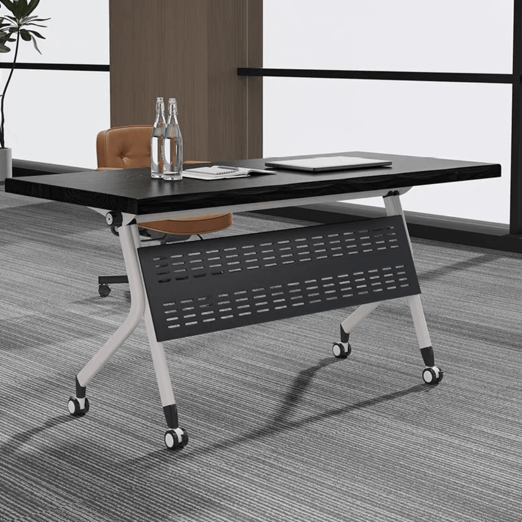 Foldable minimalist conference table perfect for business meetings and training sessions main product image