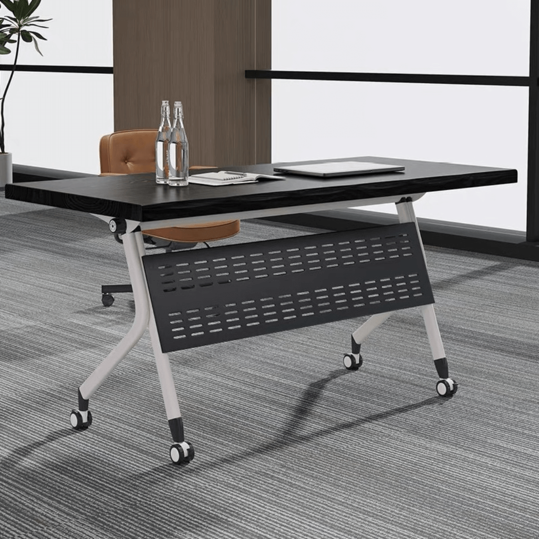 Foldable minimalist conference table perfect for business meetings and training sessions main product image
