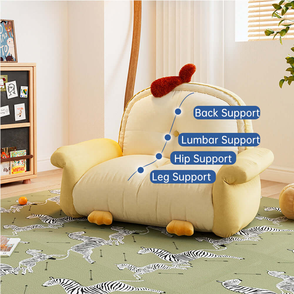 Little Chick themed kids sofa with cartoon design, perfect for children's rooms and play areas