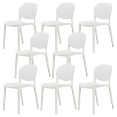 Nordic Backrest Stackable Chair with Acrylic Legs for Dining Room Dining Chairs