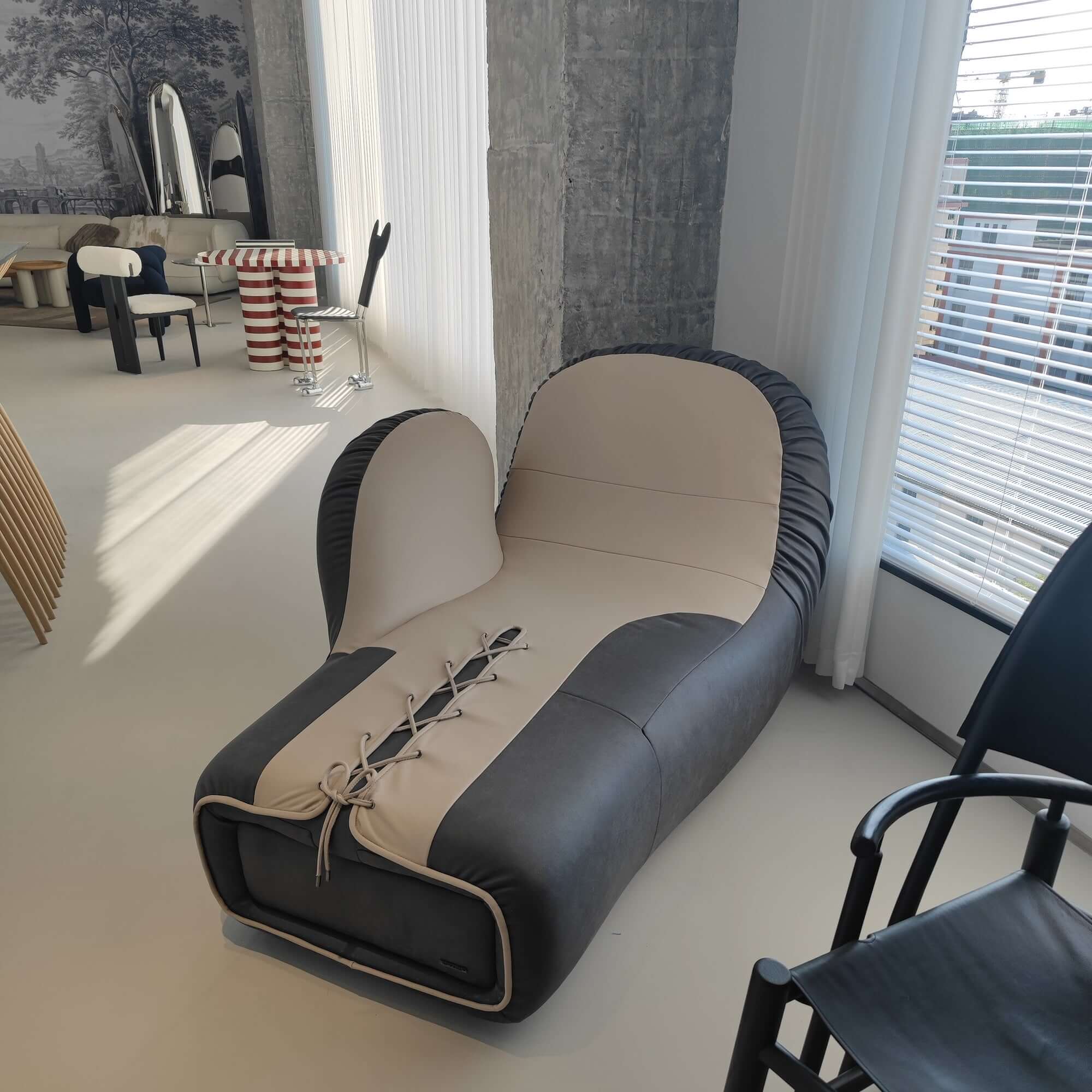 Special-shaped lazy sofa chair designed for gym and boxing glove relaxation