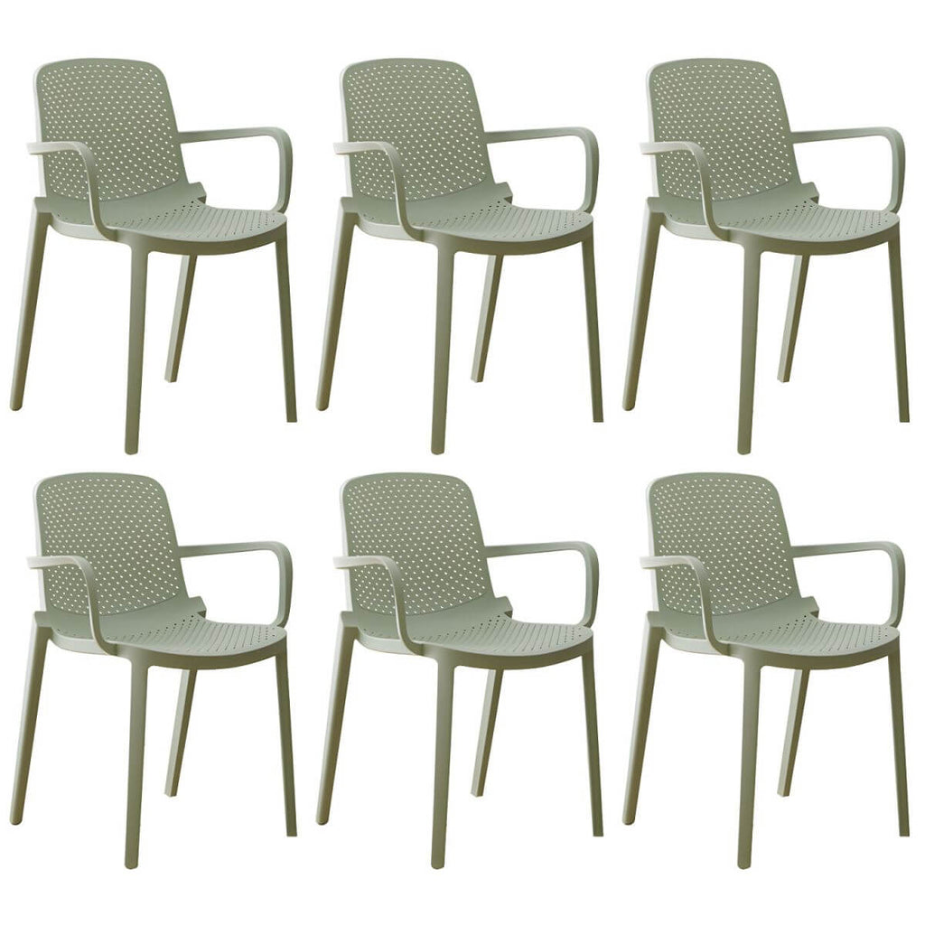 Acrylic modern plastic dining chair with solid back, 32 inches high, ideal for restaurant seating
